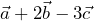  \vec{a} + 2 \vec{b}-3 \vec{c}