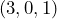 (3, 0, 1)